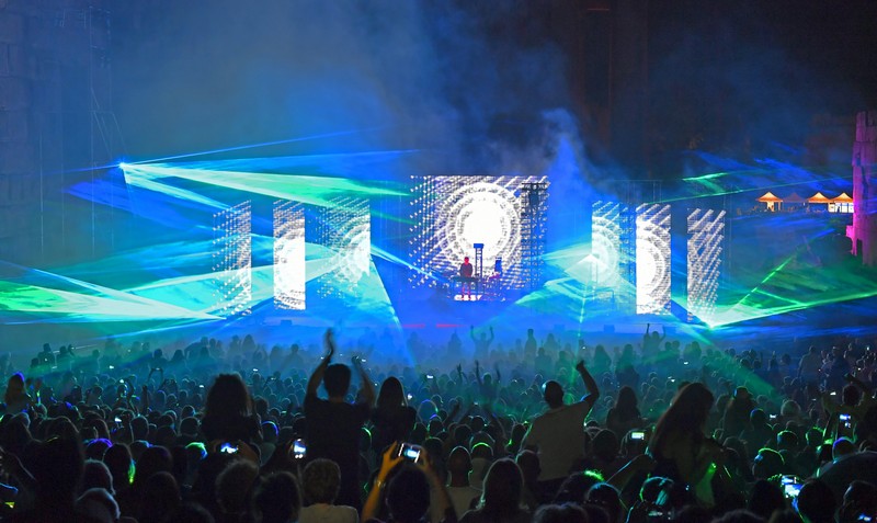 Jean Michel Jarre at Baalbeck Festival